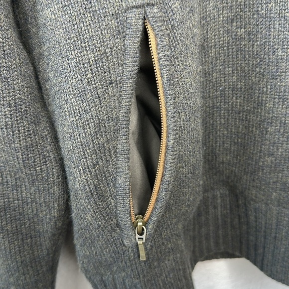 NWT Eddie Bauer Toppenish Windcutter 1/4 Zip Field Merino Wool Sweater Size L - Picture 7 of 15